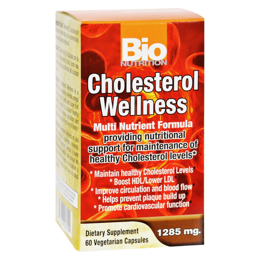 Bio Nutrition - Cholesterol Wellness - 60 Vegetarian Capsules - Lakehouse Foods