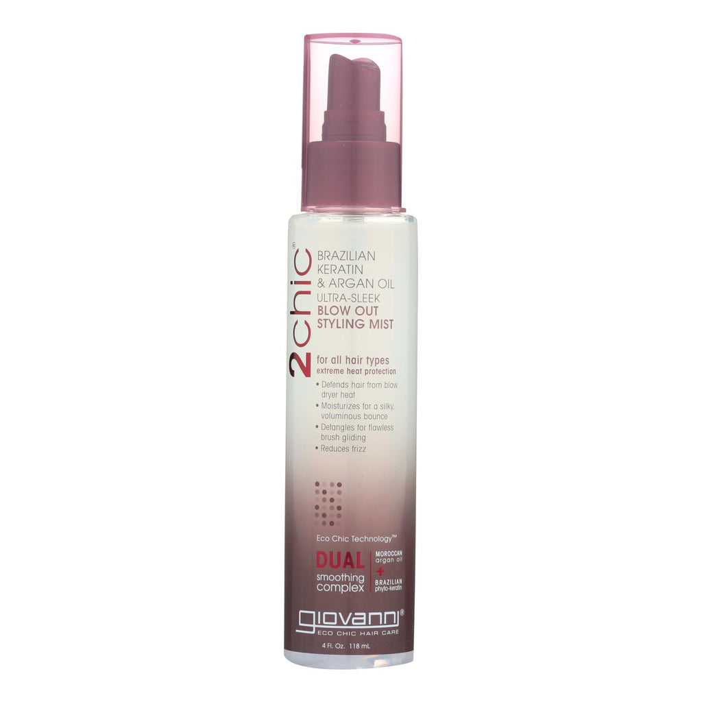Giovanni 2chic Blow Out Styling Mist With Brazilian Keratin And Argan Oil - 4 Fl Oz - Lakehouse Foods