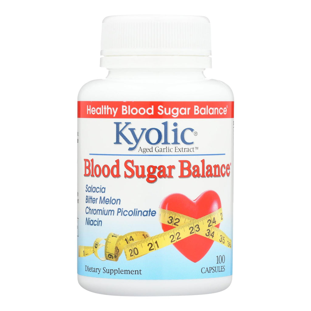 Kyolic - Aged Garlic Extract Blood Sugar Balance - 100 Capsules - Lakehouse Foods