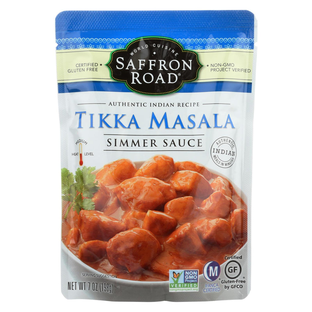 Saffron Road Simmer Sauce - Tikka Masala - Case Of 8 - 7 Fl Oz. - Lakehouse Foods