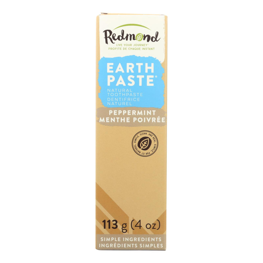 Redmond Trading Company Earthpaste Natural Toothpaste Peppermint - 4 Oz - Lakehouse Foods