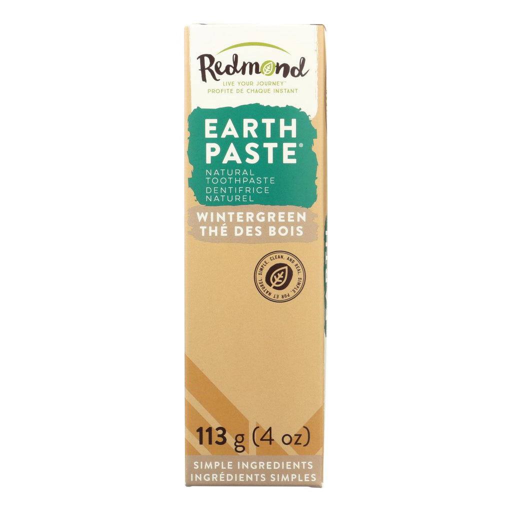 Redmond Trading Company Earthpaste Natural Toothpaste Wintergreen - 4 Oz - Lakehouse Foods