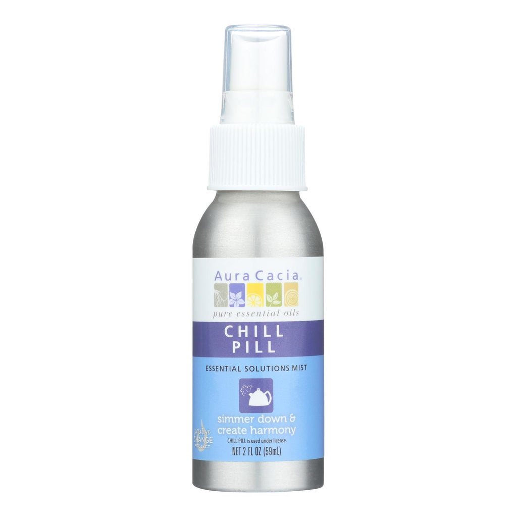 Aura Cacia - Essential Solutions Mist Chill Pill - 2 Fl Oz - Lakehouse Foods