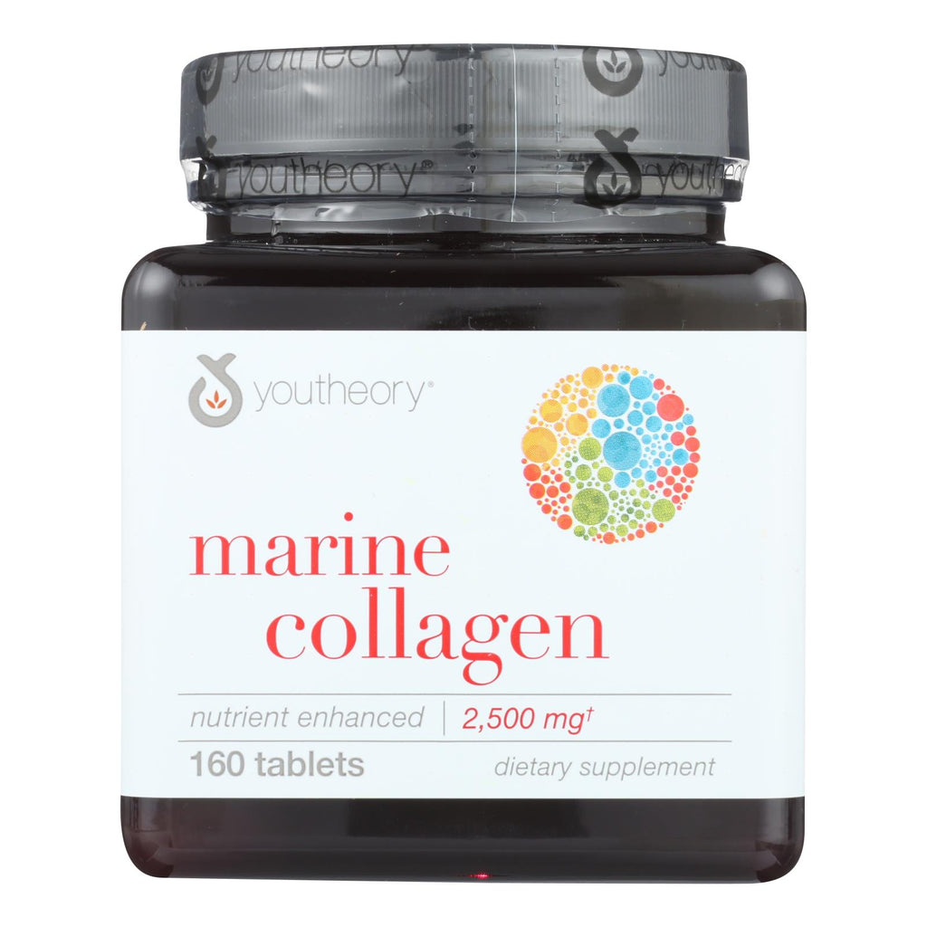 Youtheory Marine Collagen - Type 1 And 3 - Advanced Formula - 160 Tablets - Lakehouse Foods