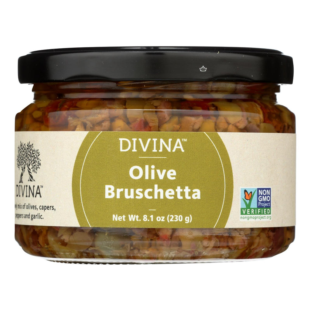 Divina - Olive Bruschetta - Case Of 6 - 8.1 Oz. - Lakehouse Foods