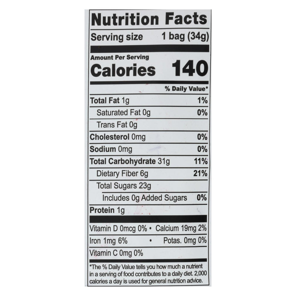 Natierra Fruit - Organic - Freeze Dried - Blueberries - 1.2 Oz - Case Of 12 - Lakehouse Foods