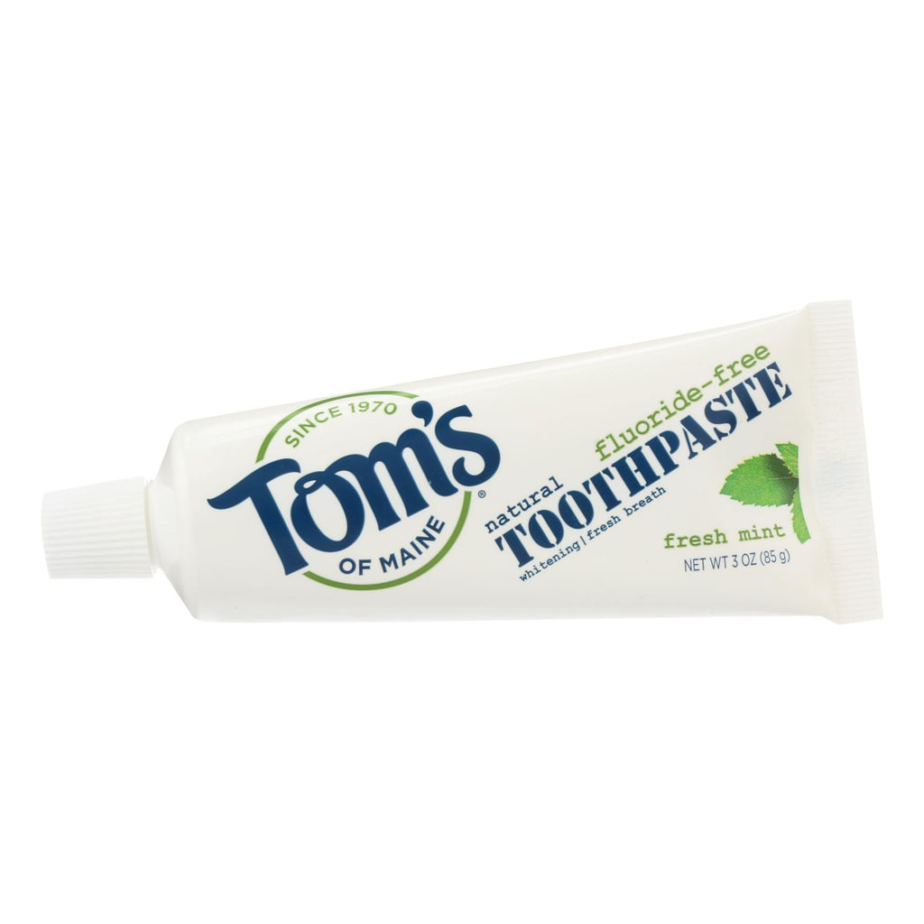 Tom's Of Maine Travel Natural Toothpaste - Fresh Mint Fluoride-free - Case Of 24 - 3 Oz. - Lakehouse Foods