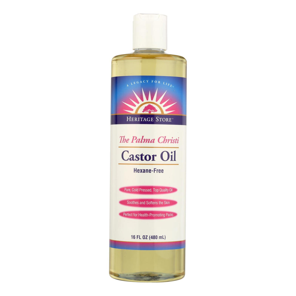Heritage Products Castor Oil Hexane Free - 16 Fl Oz - Lakehouse Foods
