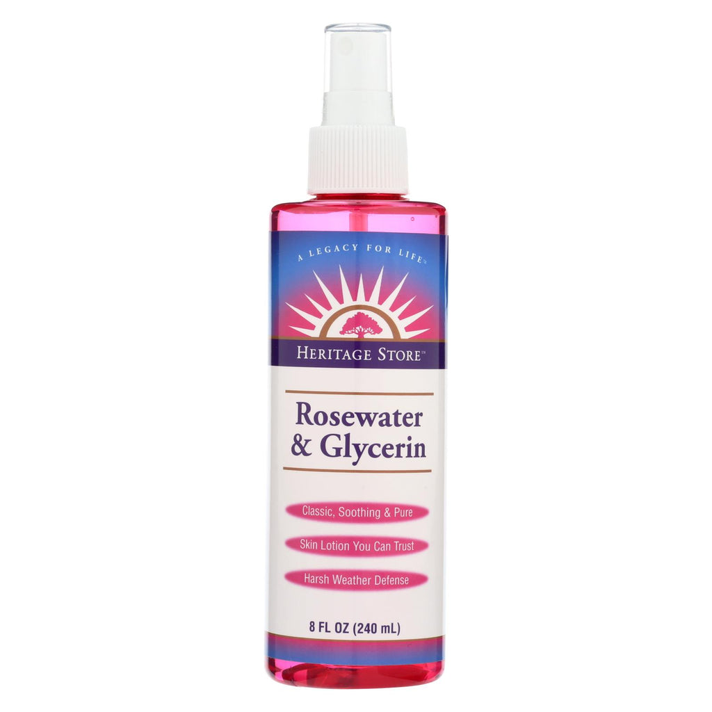 Heritage Products Rosewater And Glycerin - 8 Fl Oz - Lakehouse Foods