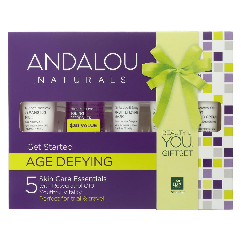 Andalou Naturals Get Started Age Defying - 5 Piece Kit - Lakehouse Foods