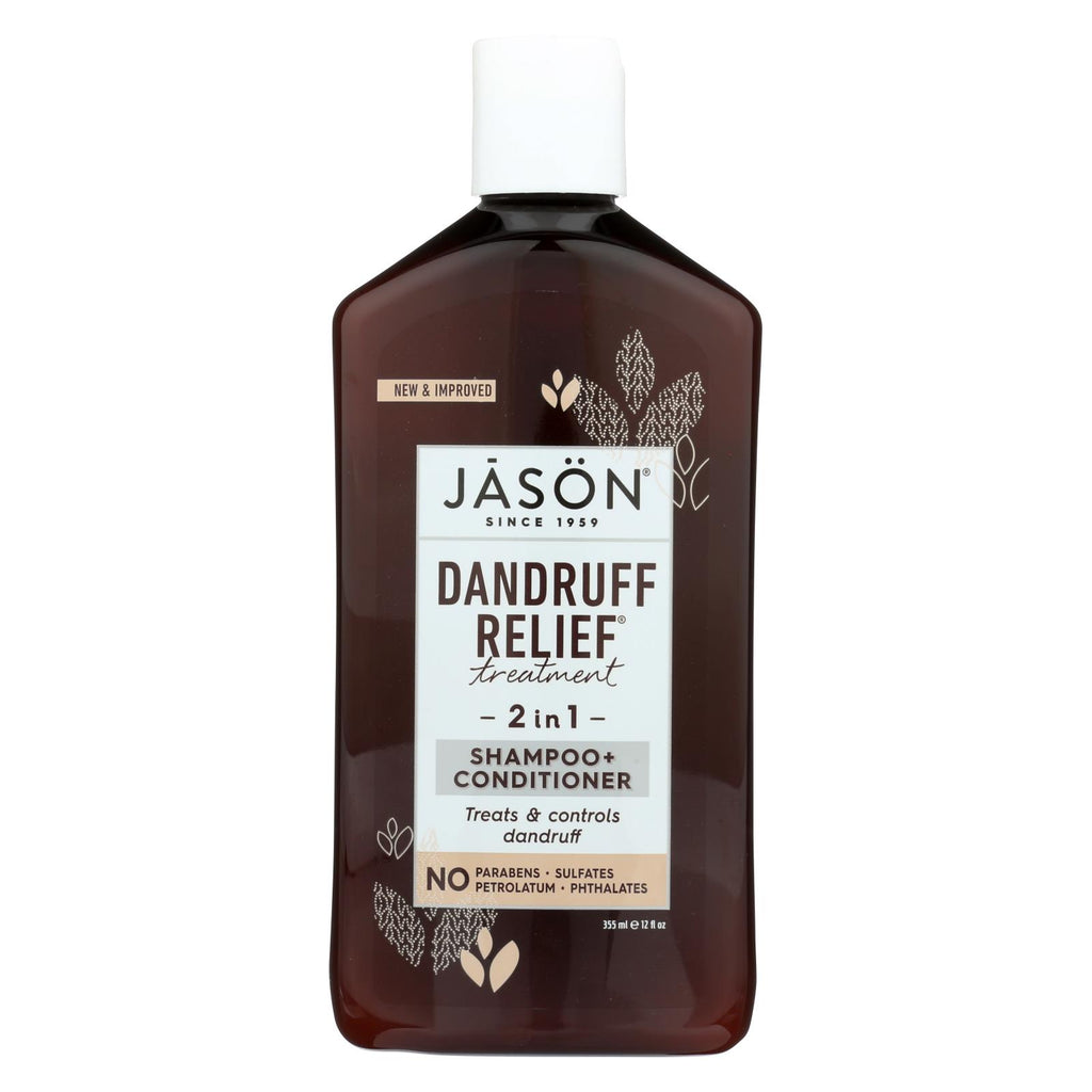 Jason Natural Products Shampoo And Conditioner - Treatment - Dandruff Relief - 12 Oz - Lakehouse Foods