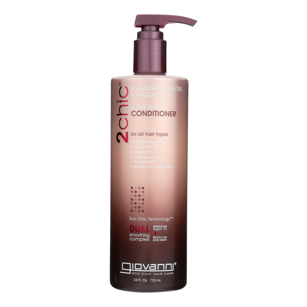 Giovanni Hair Care Products Conditioner - 2chic Keratin And Argan - 24 Fl Oz - Lakehouse Foods