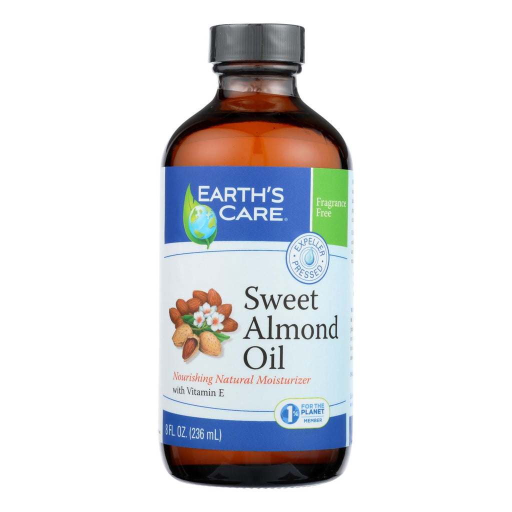 Earth's Care 100% Pure Sweet Almond Oil - 8 Fl Oz - Lakehouse Foods