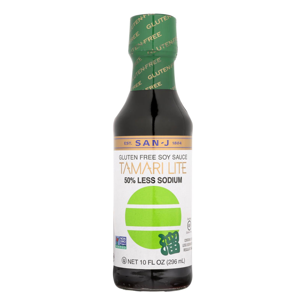 San - J Tamari Soy Sauce - Lite - Case Of 6 - 10 Fl Oz. - Lakehouse Foods