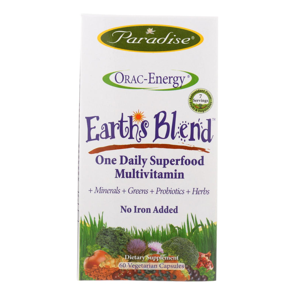 Paradise Herbs Orac-energy Multi Without Iron - 60 Vcaps - Lakehouse Foods