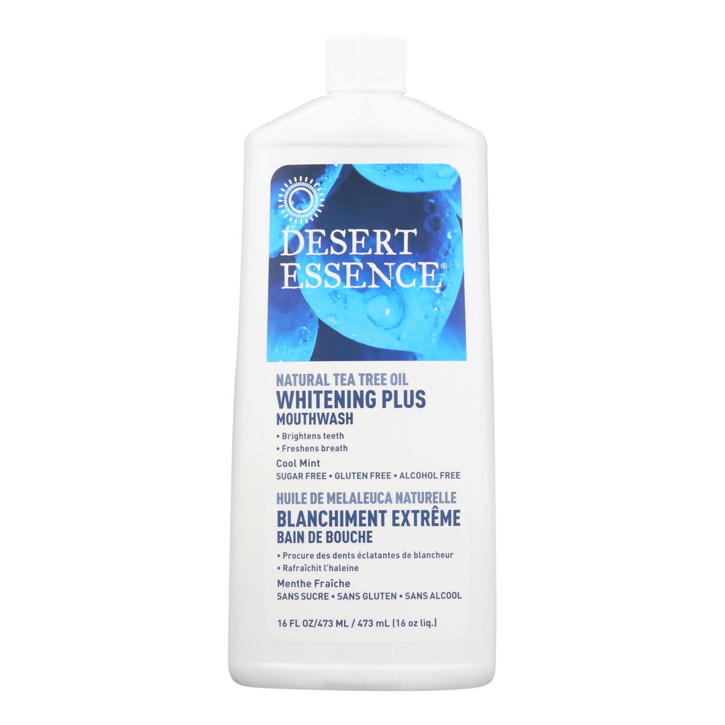 Desert Essence - Mouthwash - Tea Tree Whitening Mint - 16 Fl Oz - Lakehouse Foods