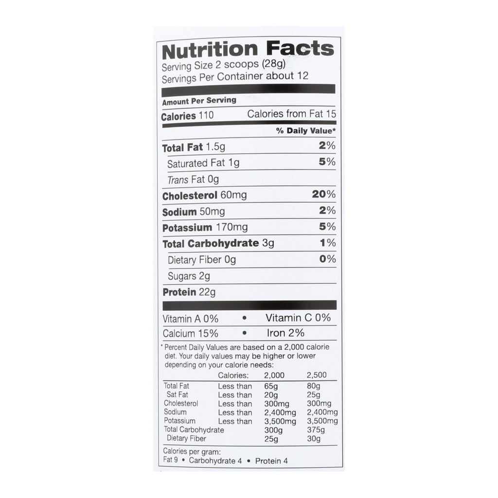 Tera's Whey Protein - Rbgh Free - Plain - Unsweetened - 12 Oz - Lakehouse Foods