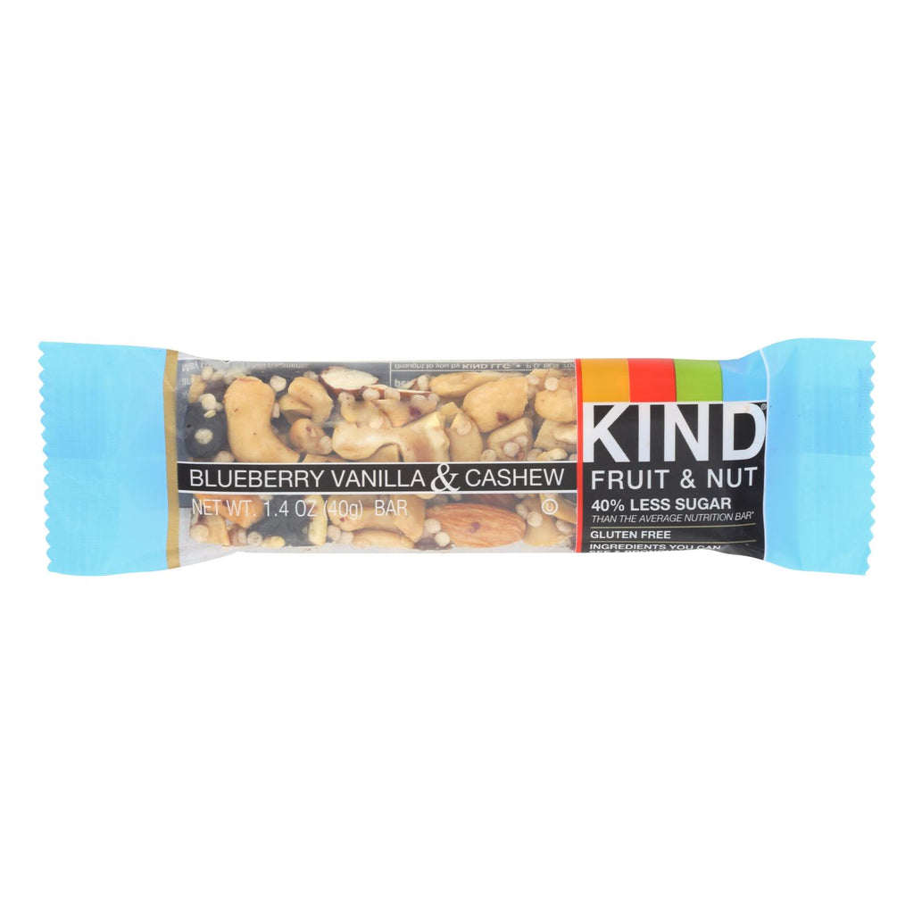 Kind Bar - Blueberry Vanilla And Cashew - 1.4 Oz Bars - Case Of 12 - Lakehouse Foods