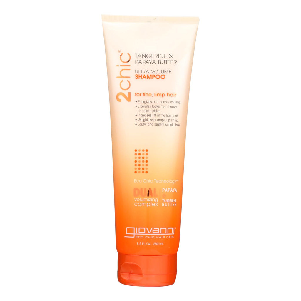 Giovanni Hair Care Products 2chic Shampoo - Ultra-volume Tangerine And Papaya Butter - 8.5 Fl Oz - Lakehouse Foods