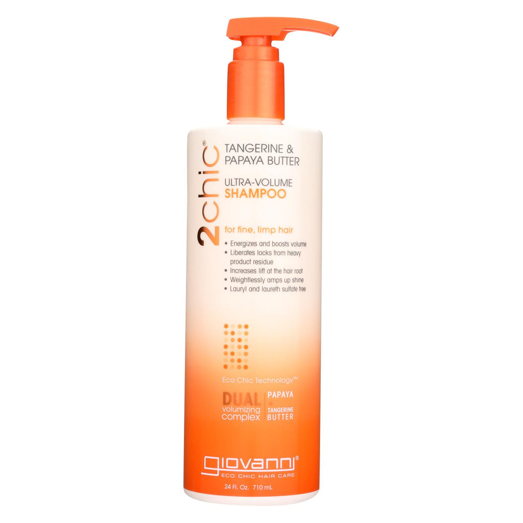 Giovanni Hair Care Products 2chic Shampoo - Ultra-volume Tangerine And Papaya Butter - 24 Fl Oz - Lakehouse Foods