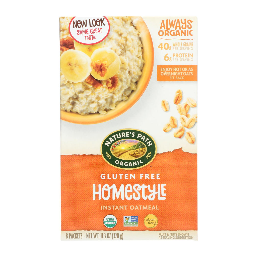 Nature's Path Organic Hot Oatmeal - Homestyle - Case Of 6 - 11.3 Oz. - Lakehouse Foods