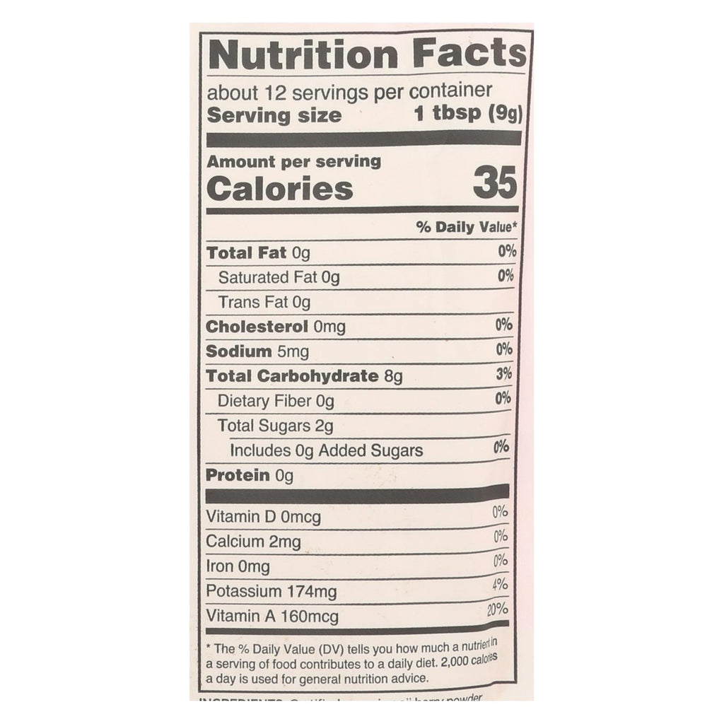 Navitas Naturals Goji Berry Powder - Organic - Freeze-dried - 4 Oz - Case Of 12 - Lakehouse Foods