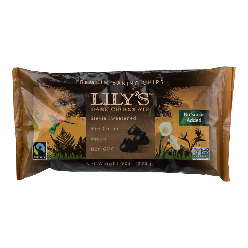 Lily's Sweets Dark Chocolate - Case Of 12 - 9 Oz. - Lakehouse Foods