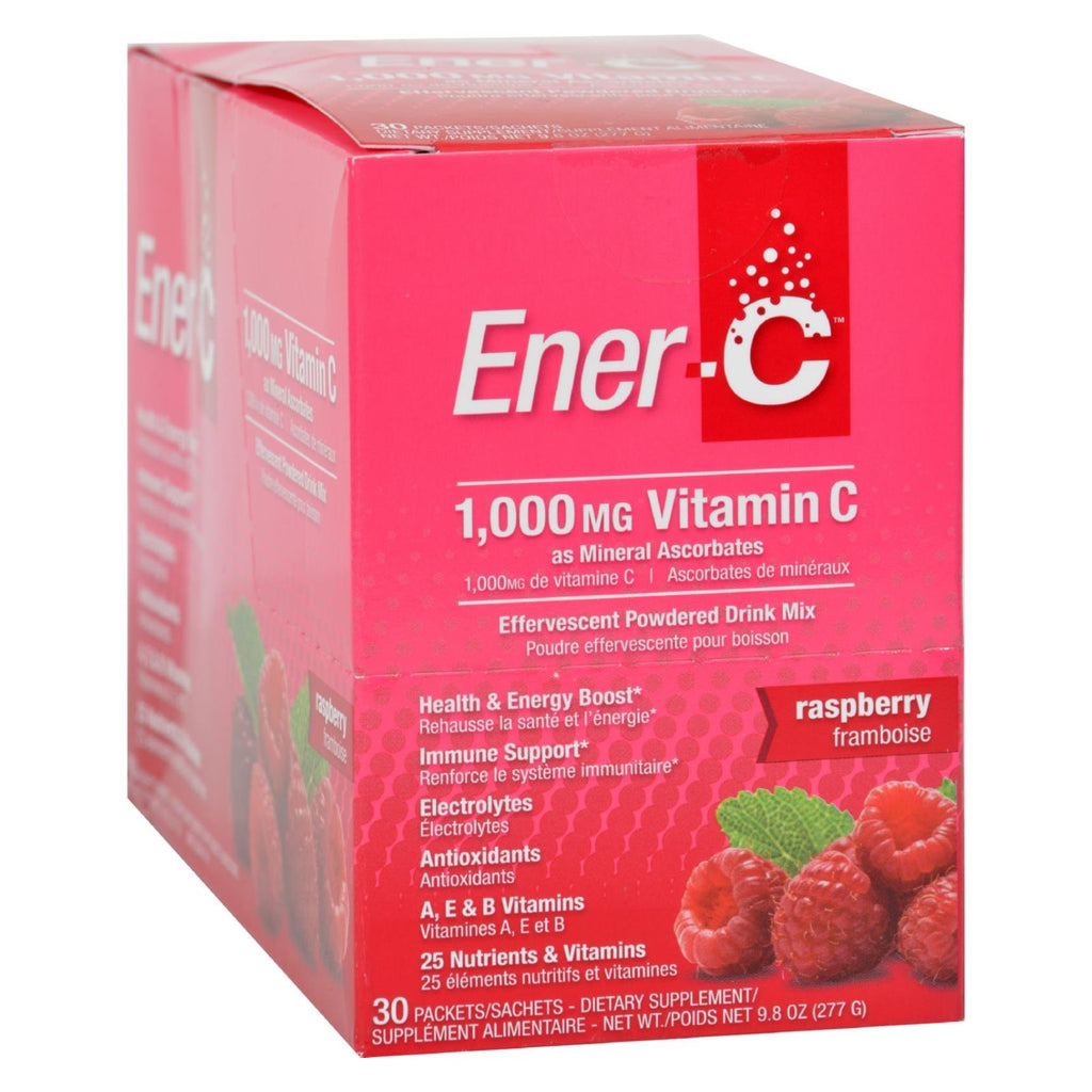 Ener-c Vitamin Drink Mix - Raspberry - 1000 Mg - 30 Packets - Lakehouse Foods