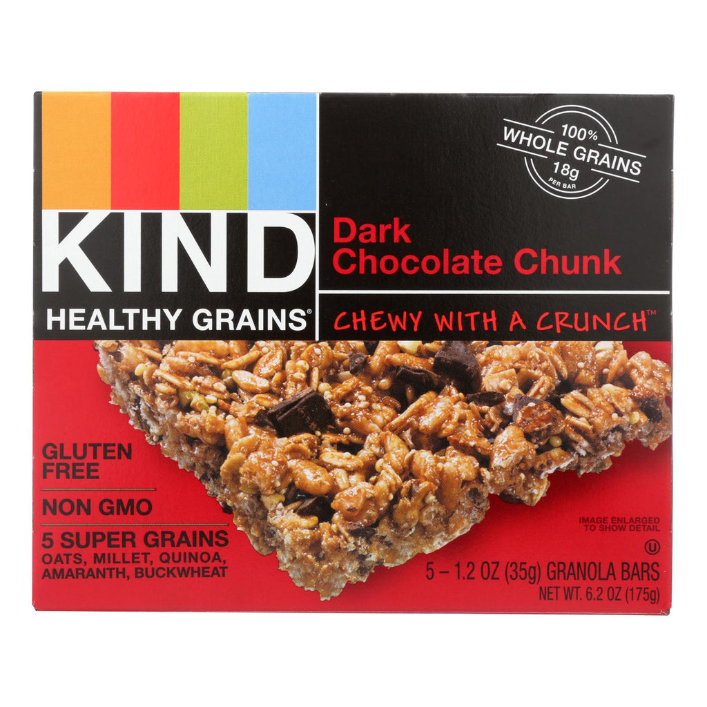 Kind Bar - Granola - Healthy Grains - Dark Chocolate Chunk - 5-1.2 Oz - Case Of 8 - Lakehouse Foods