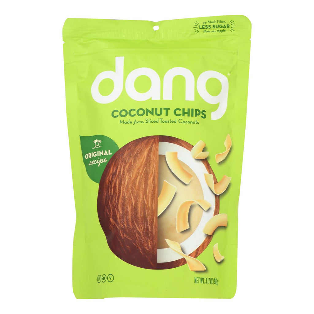 Dang - Toasted Coconut Chips - Original Recipe - Case Of 12 - 3.17 Oz. - Lakehouse Foods