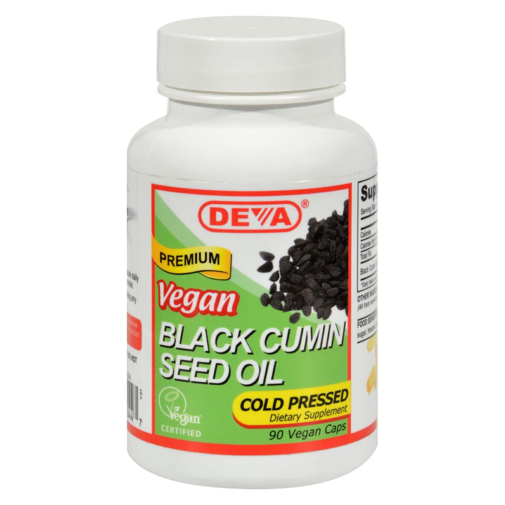 Deva Vegan Vitamins - Black Cumin Seed Oil - 90 Vegan Capsules - Lakehouse Foods