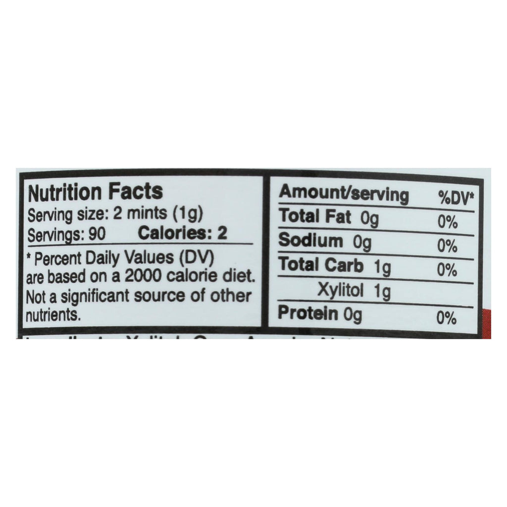 Epic Dental - Xylitol Mints - Cinnamon Xylitol Bottle - 180 Ct - Lakehouse Foods