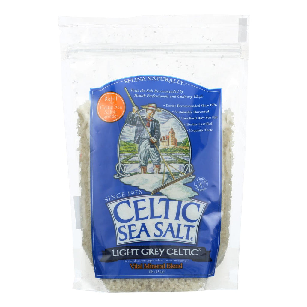 Celtic Sea Salt Reseal Bag - Light Grey - Case Of 6 Lbs - Lakehouse Foods