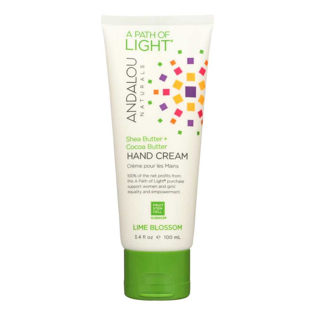 Andalou Naturals Hand Cream - A Force Of Nature Shea Butter Plus Coconut Water - Lime Blossom - 3.4 Oz - Lakehouse Foods