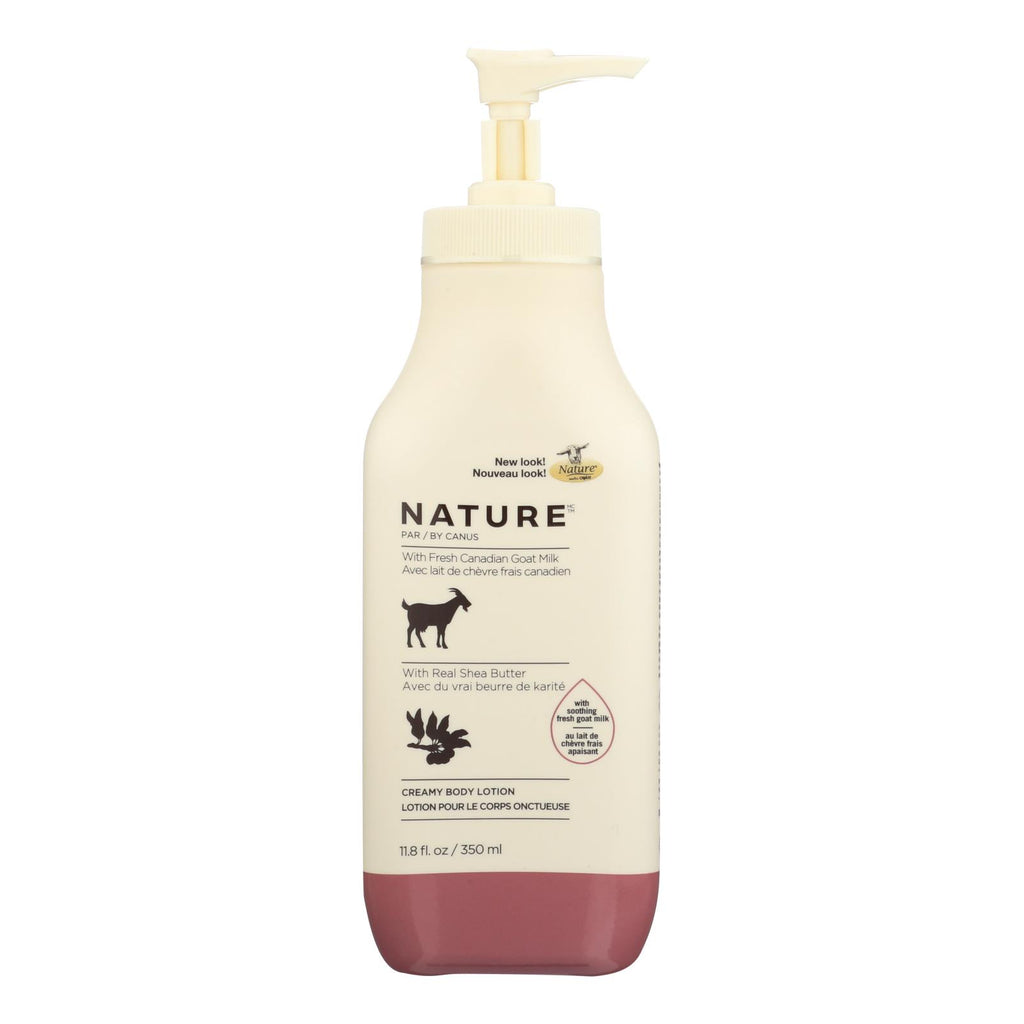 Nature By Canus Lotion - Goats Milk - Nature - Shea Butter - 11.8 Oz - Lakehouse Foods