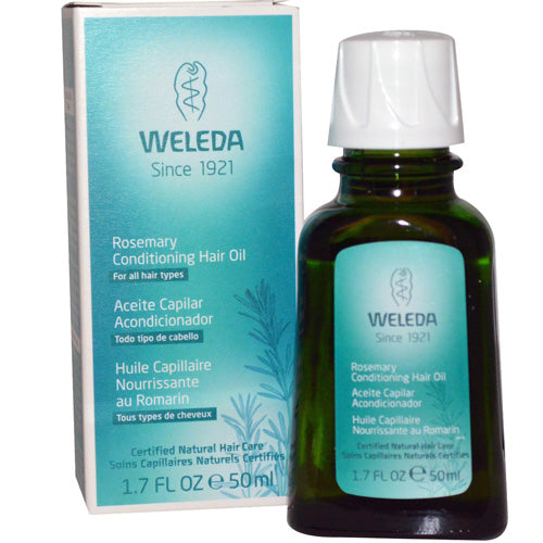 Weleda Hair Oil - Conditioning - Rosemary - 1.7 Fl Oz - Lakehouse Foods