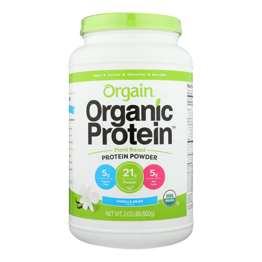 Orgain Organic Protein Powder - Plant Based - Sweet Vanilla Bean - 2.03 Lb - Lakehouse Foods