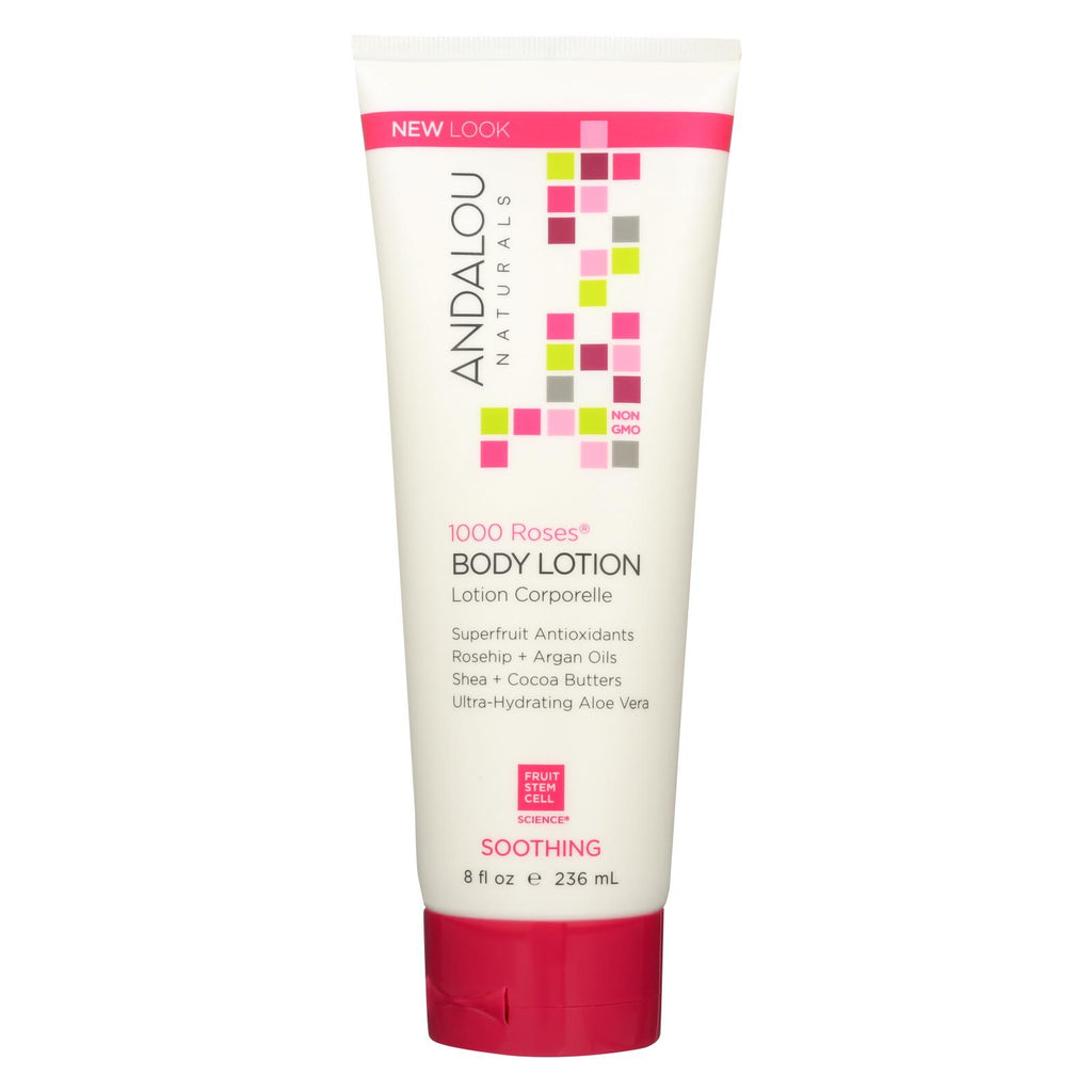 Andalou Naturals Soothing Body Lotion - 1000 Roses - 8 Oz - Lakehouse Foods