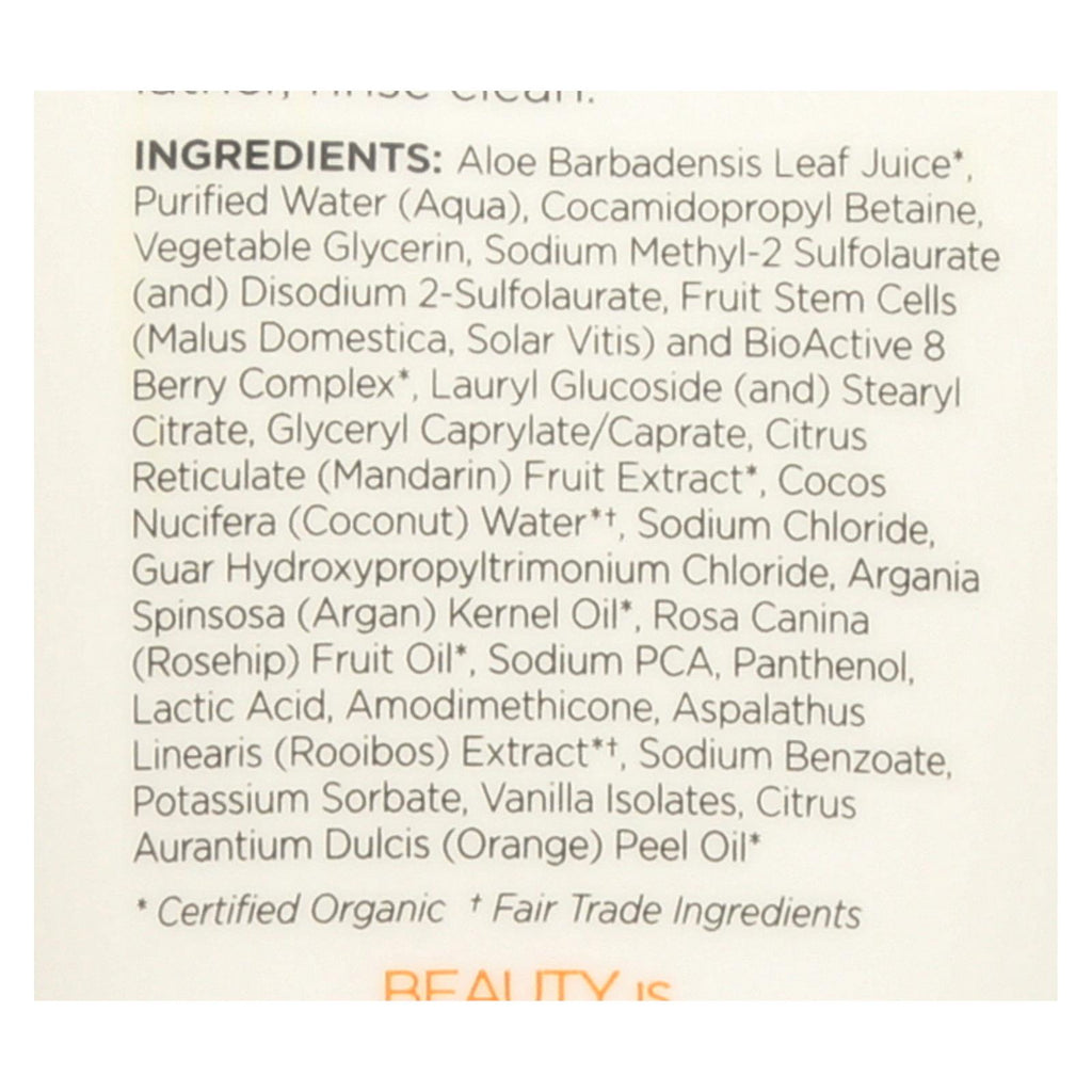 Andalou Naturals Shower Gel - Mandarin Vanilla Vitalizing - 8.5 Fl Oz - Lakehouse Foods