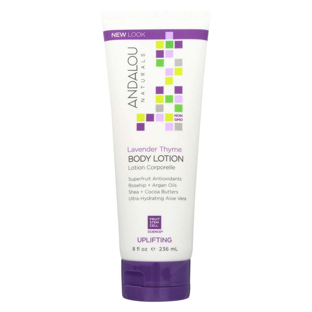 Andalou Naturals Body Lotion - Lavender Thyme Refreshing - 8 Fl Oz - Lakehouse Foods