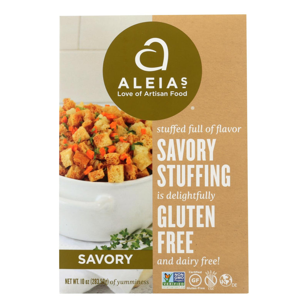 Aleia's - Gluten Free Stuffing Mix - Savory - Case Of 6 - 10 Oz - Lakehouse Foods