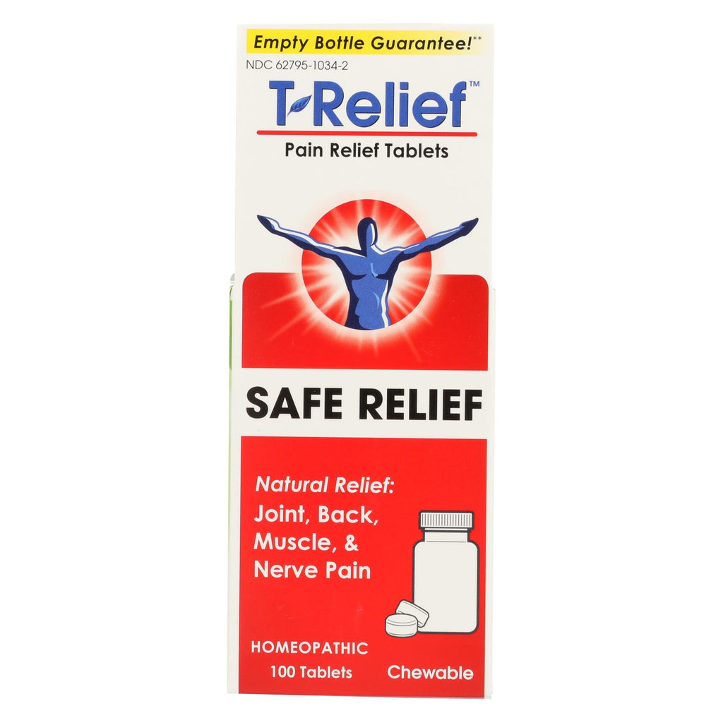 T-relief - Pain Relief Tablets - Arnica Plus 12 Natural Ingredients - 100 Tablets - Lakehouse Foods