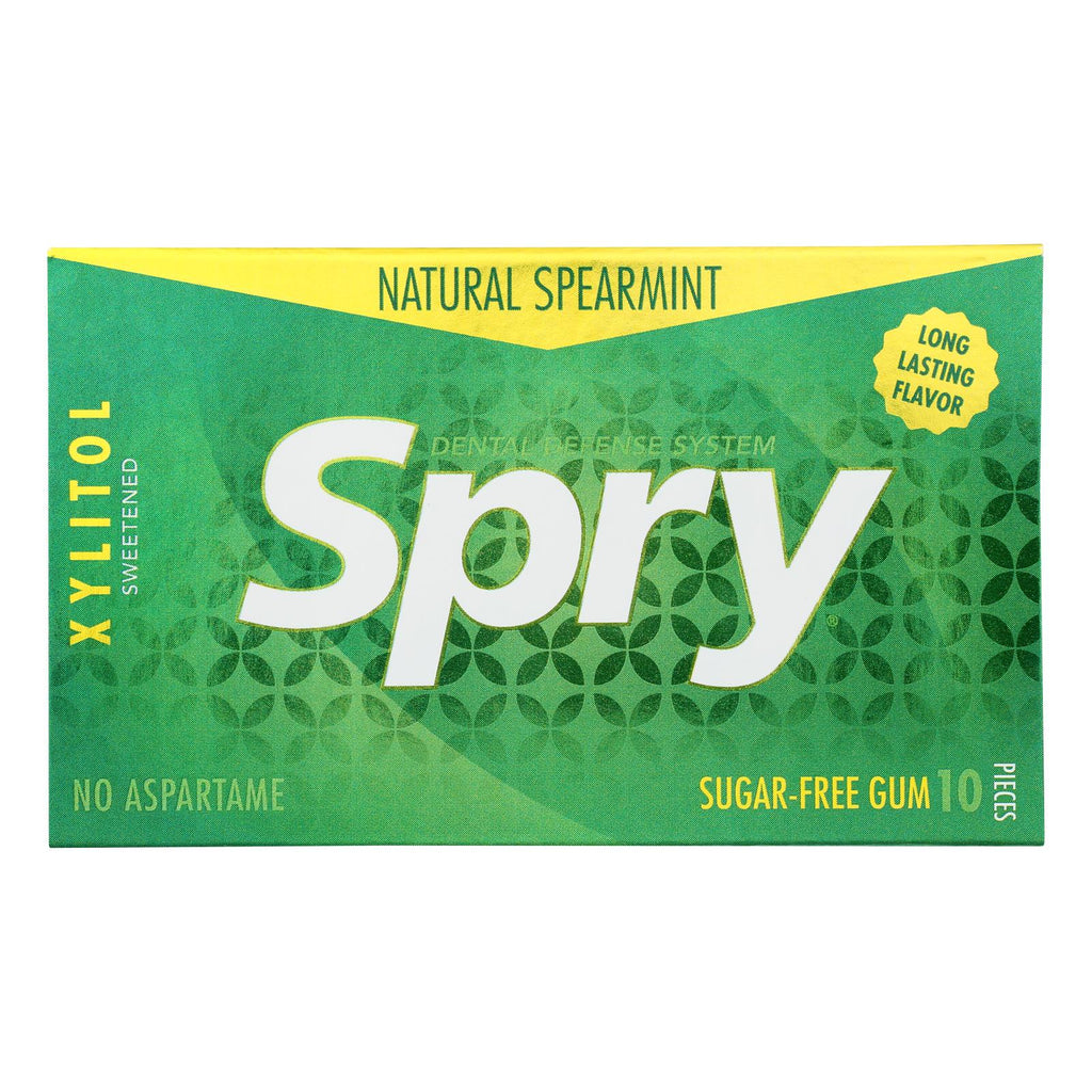 Spry Xylitol Gems - Spearmint - Case Of 20 - 10 Count - Lakehouse Foods