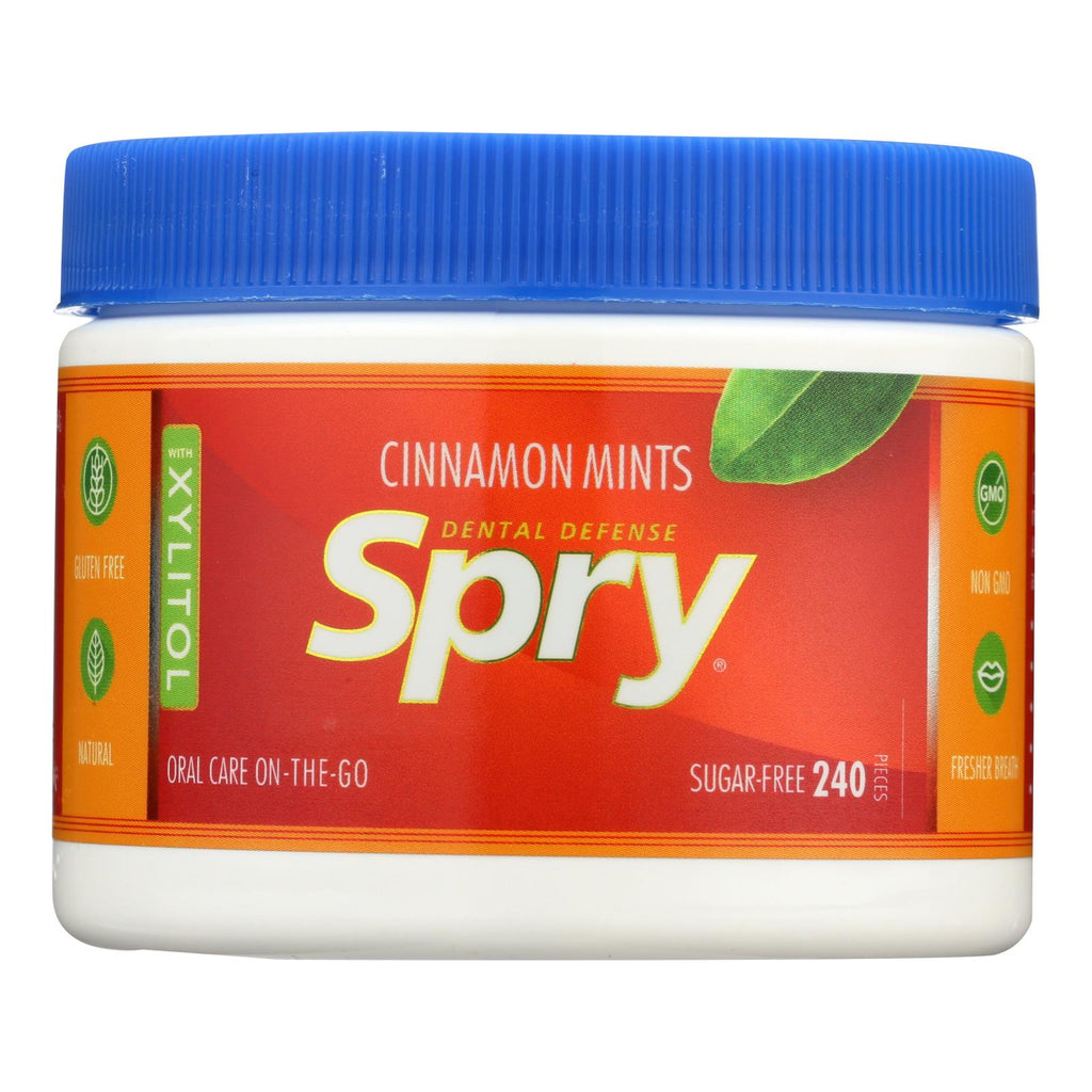 Spry Xylitol Gems - Cinnamon - 240 Count - Lakehouse Foods