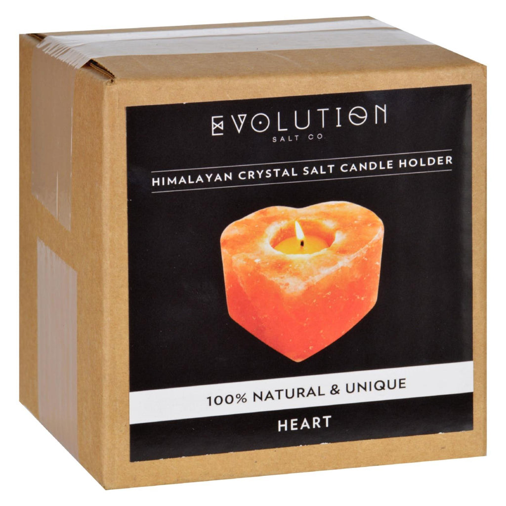 Evolution Salt Tealight Candle Holder - Heart - 1 Count - Lakehouse Foods