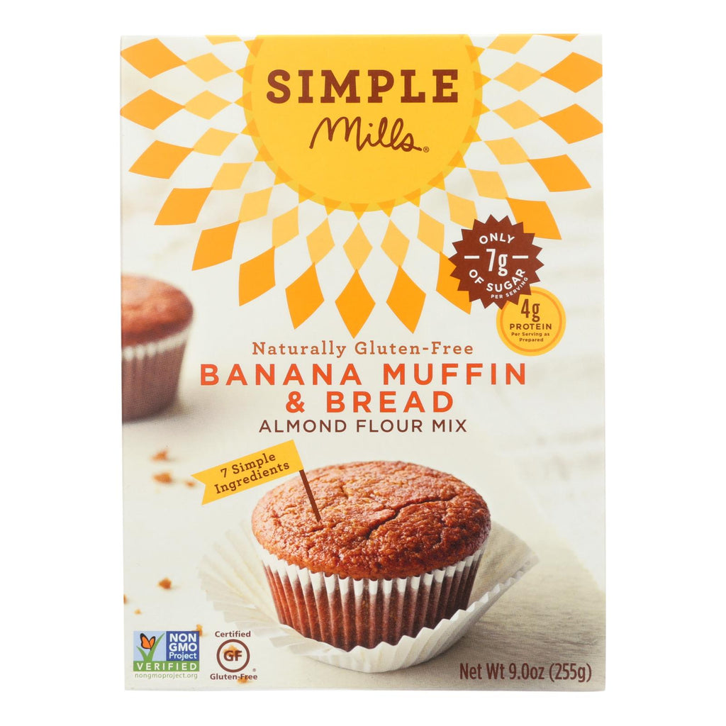 Simple Mills Almond Flour Banana Muffin And Bread Mix - Case Of 6 - 9 Oz. - Lakehouse Foods