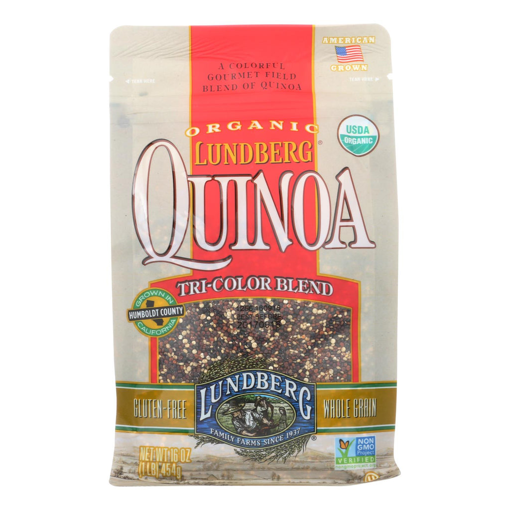 Lundberg Family Farms Organic Quinoa - Tri-color - Case Of 6 - 1 Lb. - Lakehouse Foods