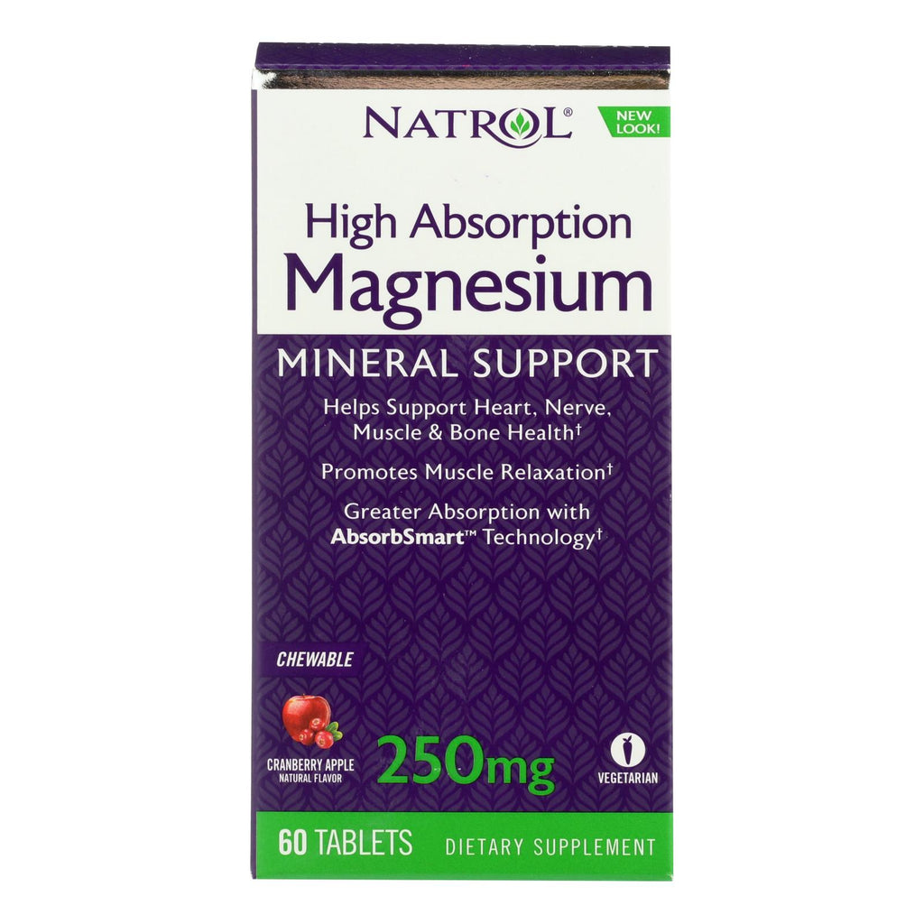 Natrol Magnesium - High Absorption - 60 Tablets - Lakehouse Foods
