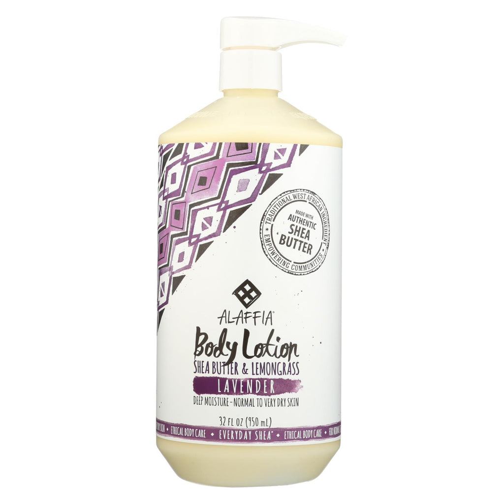 Alaffia - Everyday Lotion - Lavender - 32 Oz. - Lakehouse Foods