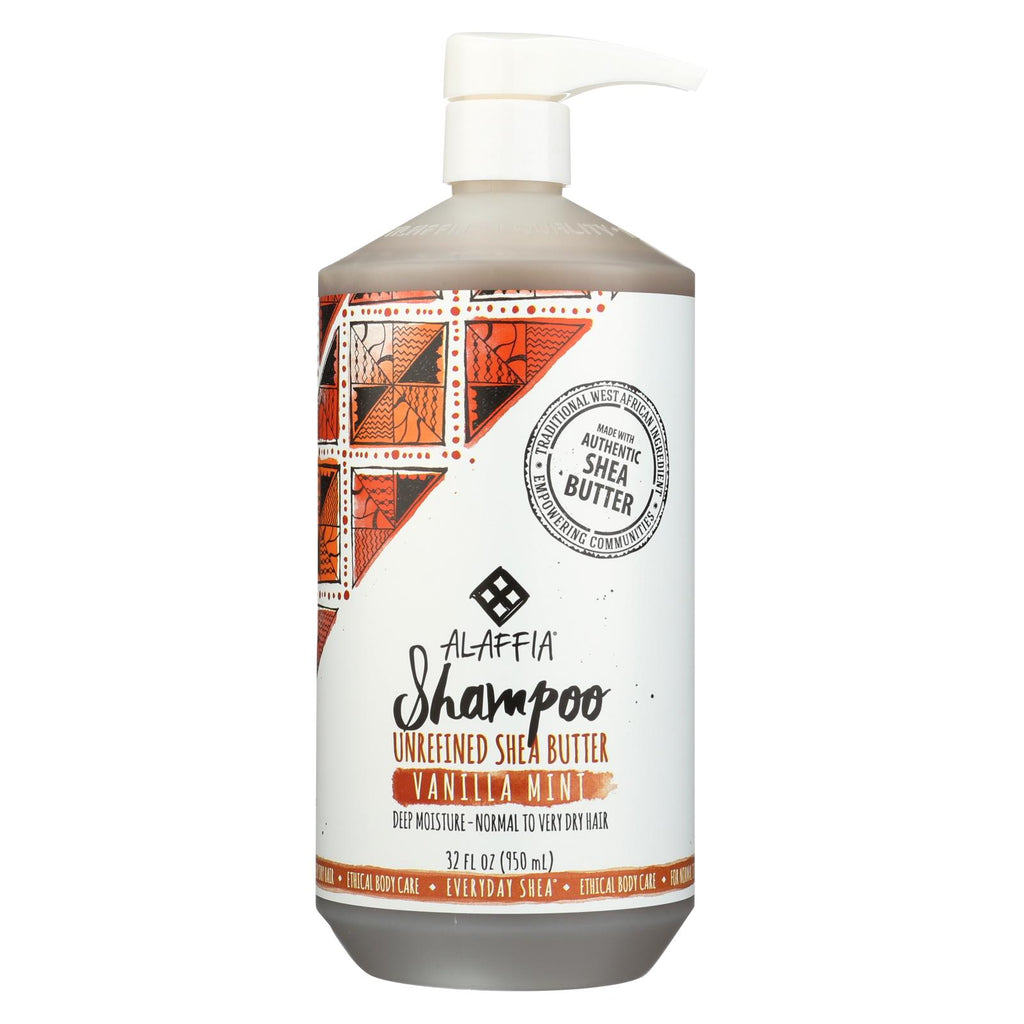 Alaffia - Shampoo - Vanilla Mint - 32 Oz. - Lakehouse Foods